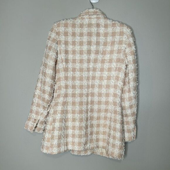 Zara Textured Tweed Double Breasted Blazer Blogger Fave 8415/706/046 - Picture 4 of 7